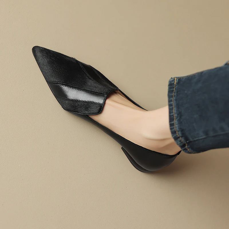 Klara Genuine Leather Flats