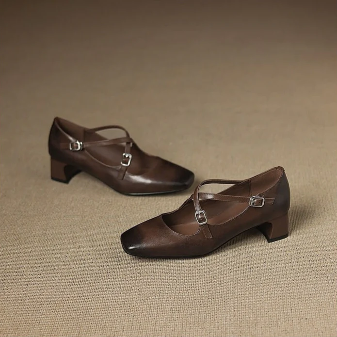 Ciora Genuine Leather Heels