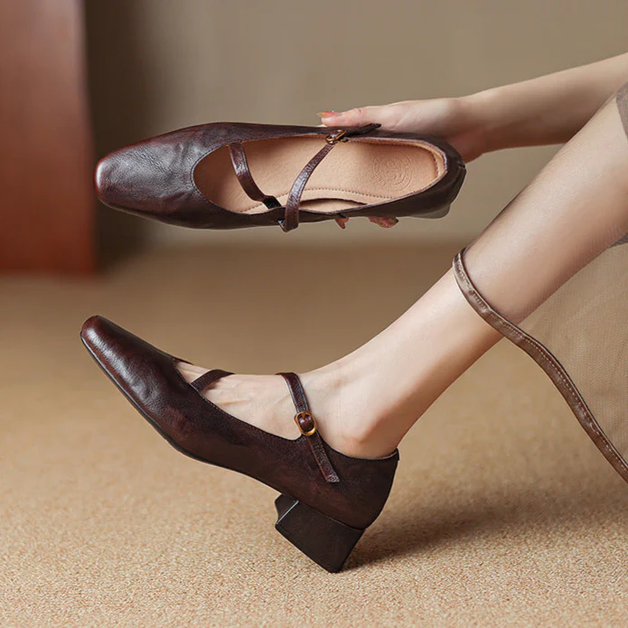 Evra Genuine Leather Heels