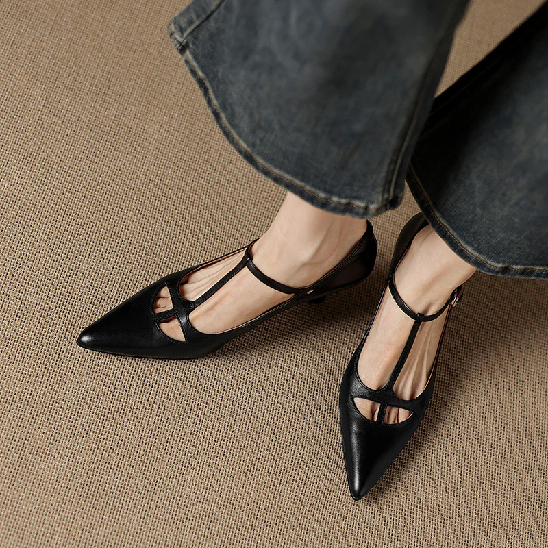 Marve Genuine Leather Pumps