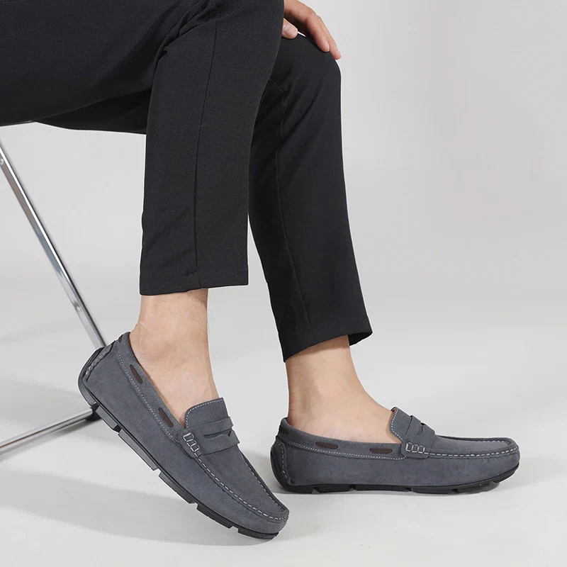 Fletro Genuine Suede Loafers